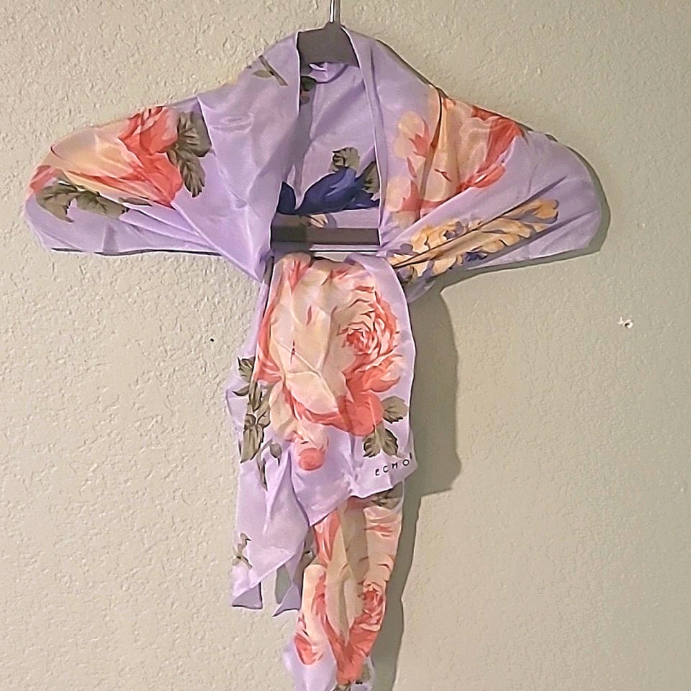Echo Silk rectangle/long scarf, multi color